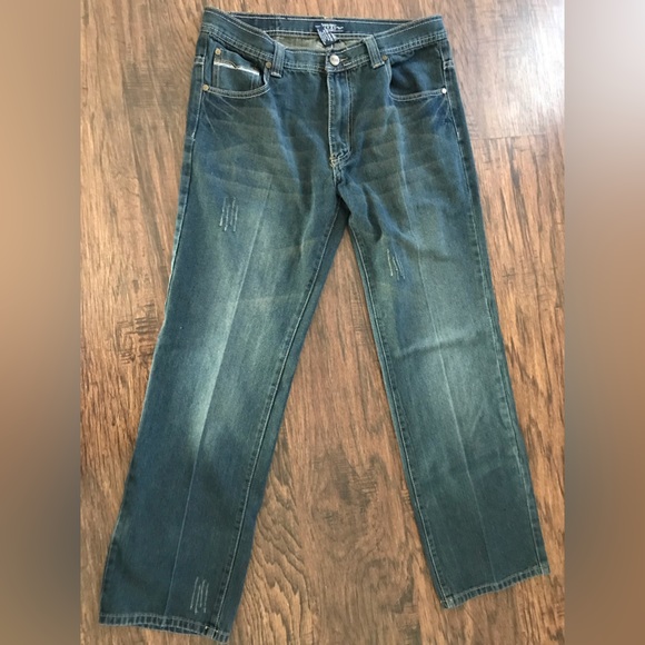 JINZU Mens Blue Jeans 34/32 - Picture 2 of 5